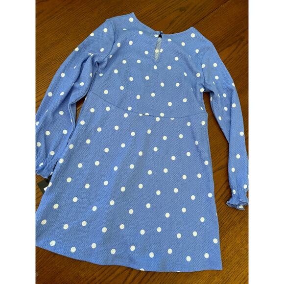 NWT Art Class Blue Polka Dot Dress- Kids M - Picture 5 of 5